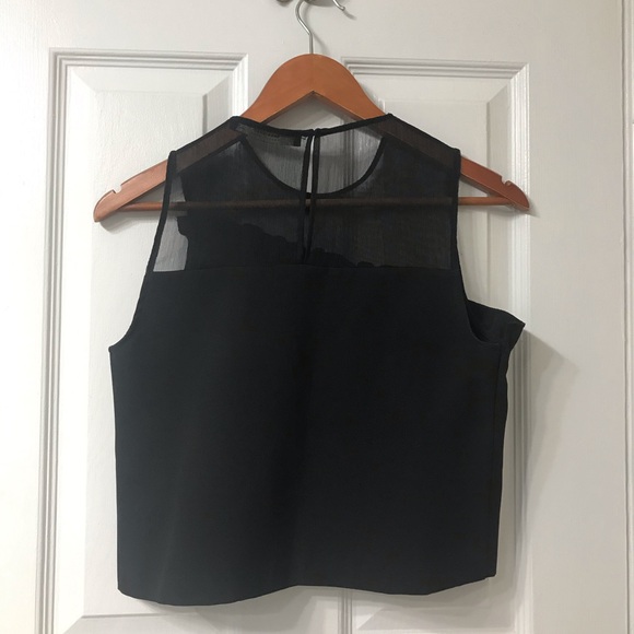 Zara Sheer Chiffon Ruffled Top - Picture 6 of 9